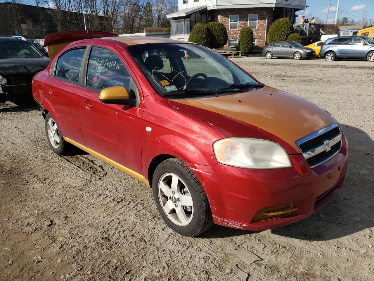 CHEVROLET AVEO LT 2007 with VIN KL1TG56677B134897 - Photo from auction