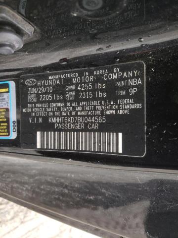 Photo 10 from auction – 2011 HYUNDAI GENESIS CO with VIN KMHHT6KD7BU044565