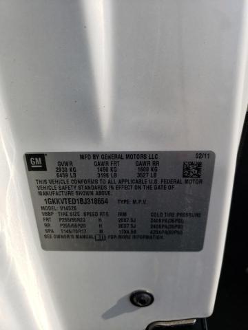 Photo 10 from auction – 2011 GMC ACADIA DEN with VIN 1GKKVTED1BJ318654