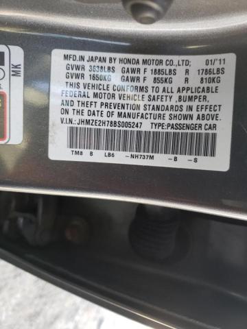 Photo 10 from auction – 2011 HONDA INSIGHT with VIN JHMZE2H78BS005247