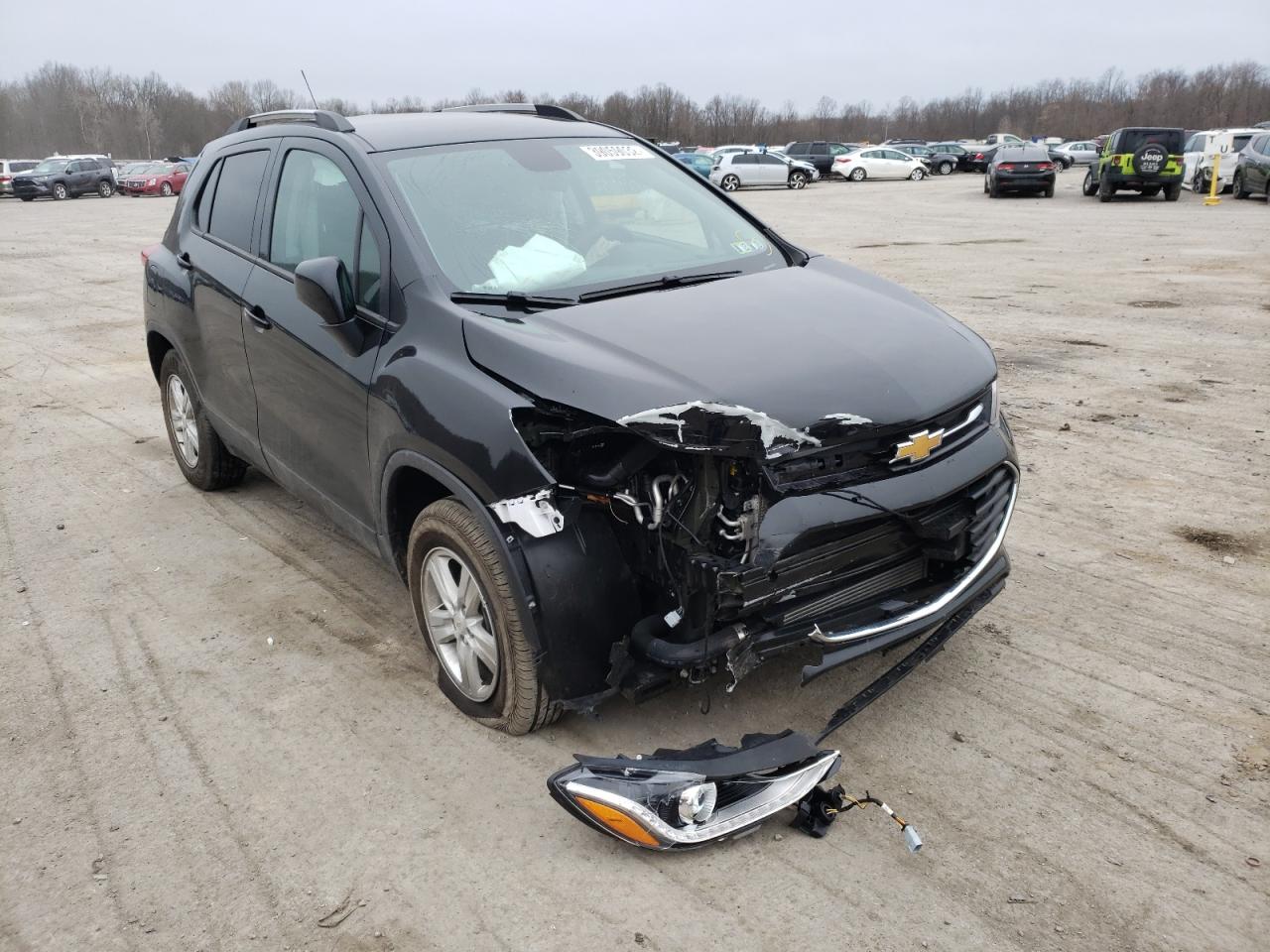 CHEVROLET TRAX 1LT 2021 with VIN KL7CJPSB4MB316719 - Photo from auction