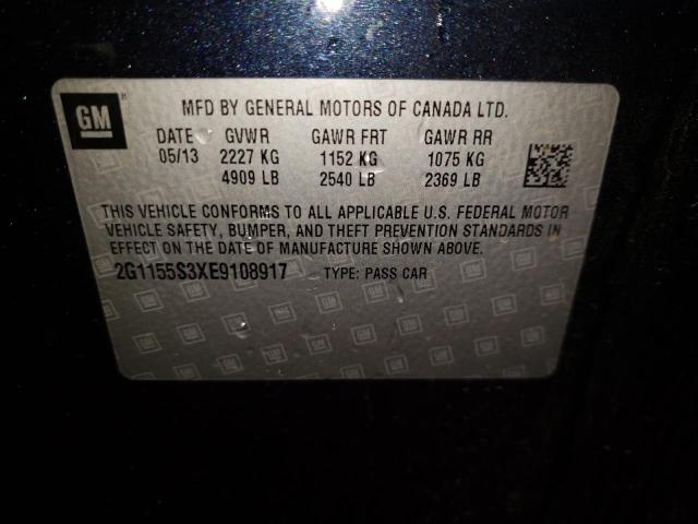 Photo 10 from auction – 2014 CHEVROLET IMPALA LTZ with VIN 2G1155S3XE9108917