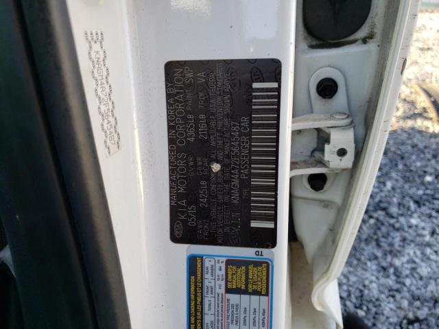 Photo 10 from auction – 2015 KIA OPTIMA LX with VIN KNAGM4A72F5645487