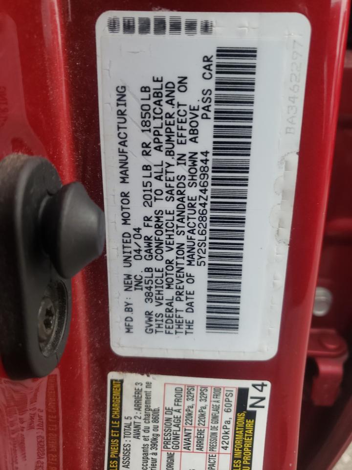 Photo 10 from auction – 2004 PONTIAC VIBE with VIN 5Y2SL62864Z469844