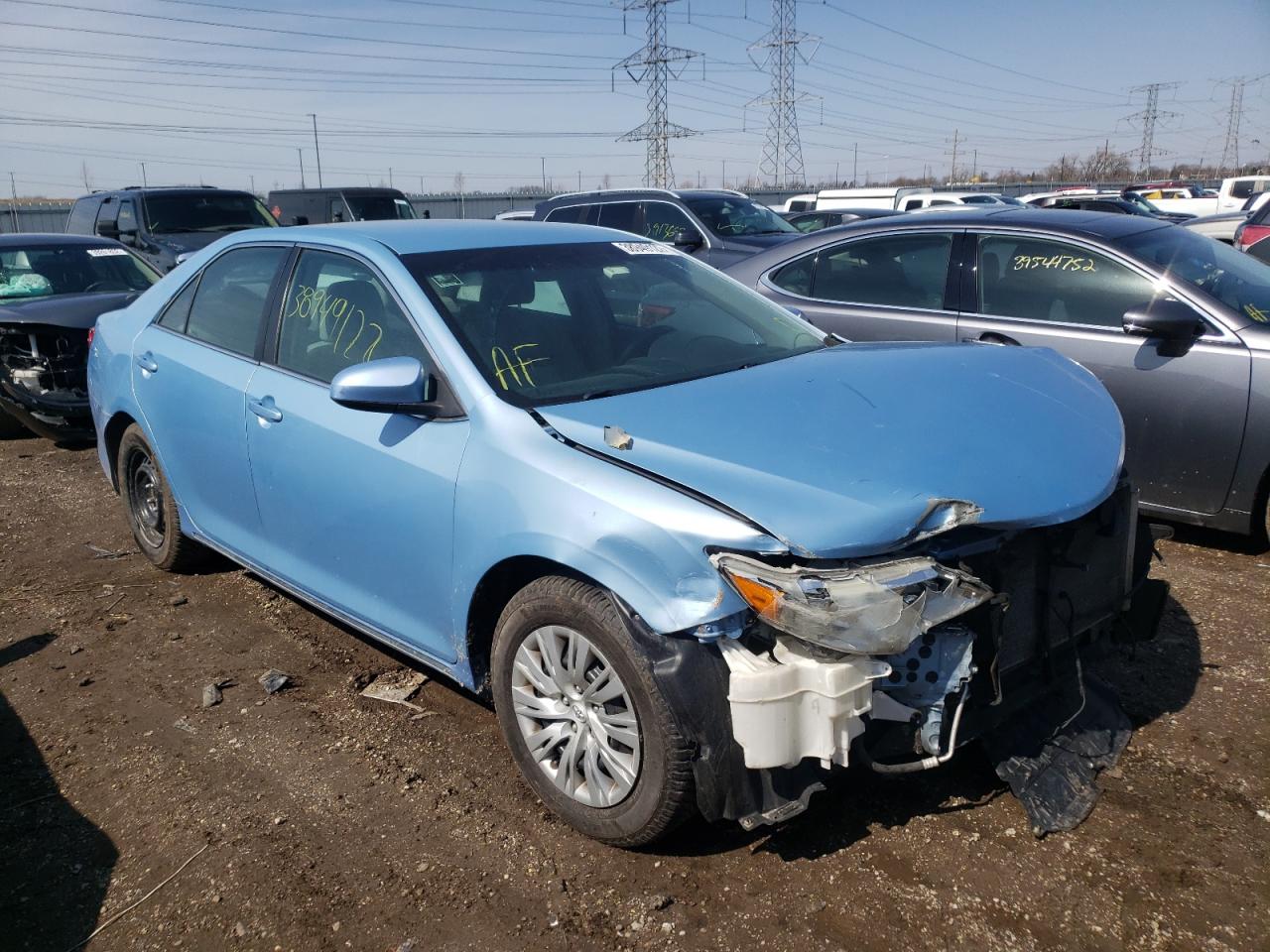 TOYOTA CAMRY L 2013 with VIN 4T1BF1FK3DU683120 - Photo from auction
