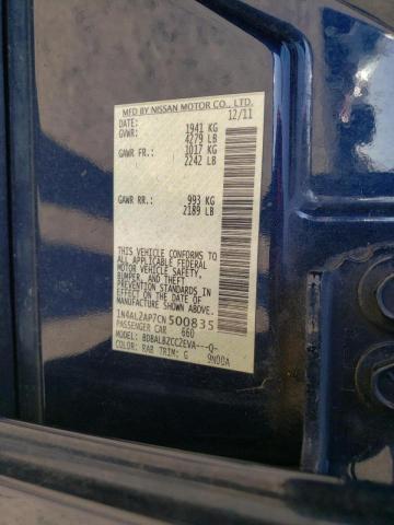 Photo 10 from auction – 2012 NISSAN ALTIMA BAS with VIN 1N4AL2AP7CN500835