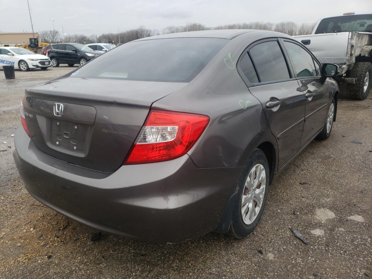 Photo 4 from auction – 2012 HONDA CIVIC LX with VIN 19XFB2F53CE032472