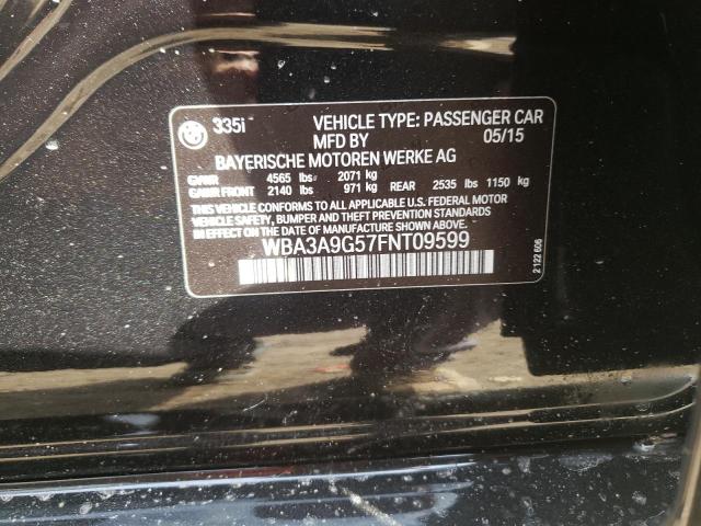 Photo 10 from auction – 2015 BMW 335 I with VIN WBA3A9G57FNT09599