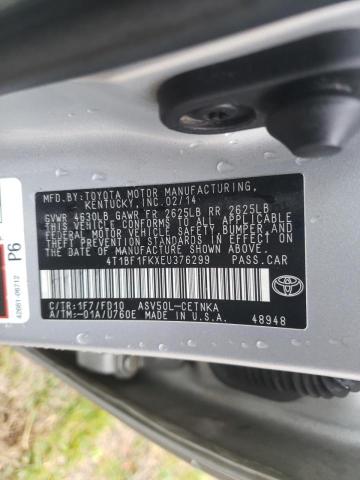 Photo 10 from auction – 2014 TOYOTA CAMRY L with VIN 4T1BF1FKXEU376299