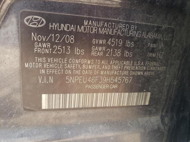 Photo 10 from auction – 2009 HYUNDAI SONATA SE with VIN 5NPEU46F39H545767