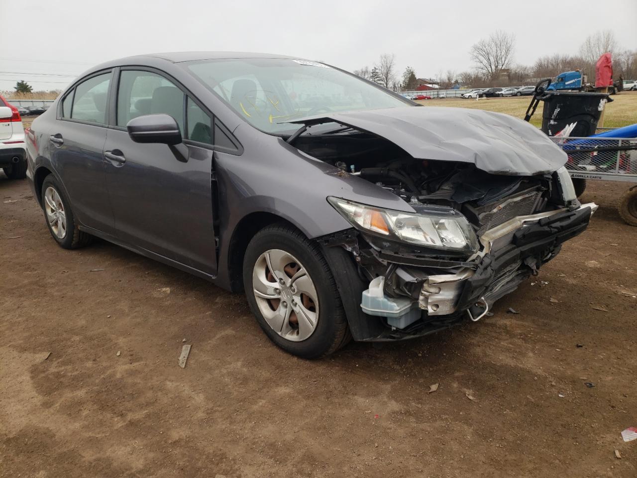 HONDA CIVIC LX 2014 with VIN 19XFB2F54EE070196 - Photo from auction