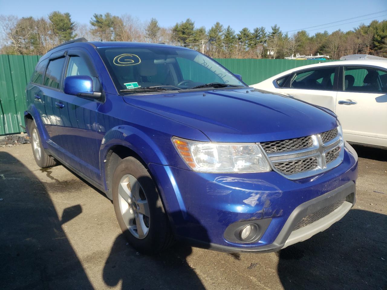 DODGE JOURNEY SX 2012 with VIN 3C4PDCBG2CT336254 - Photo from auction