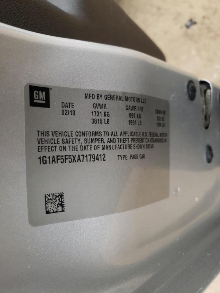 Photo 10 from auction – 2010 CHEVROLET COBALT 2LT with VIN 1G1AF5F5XA7179412