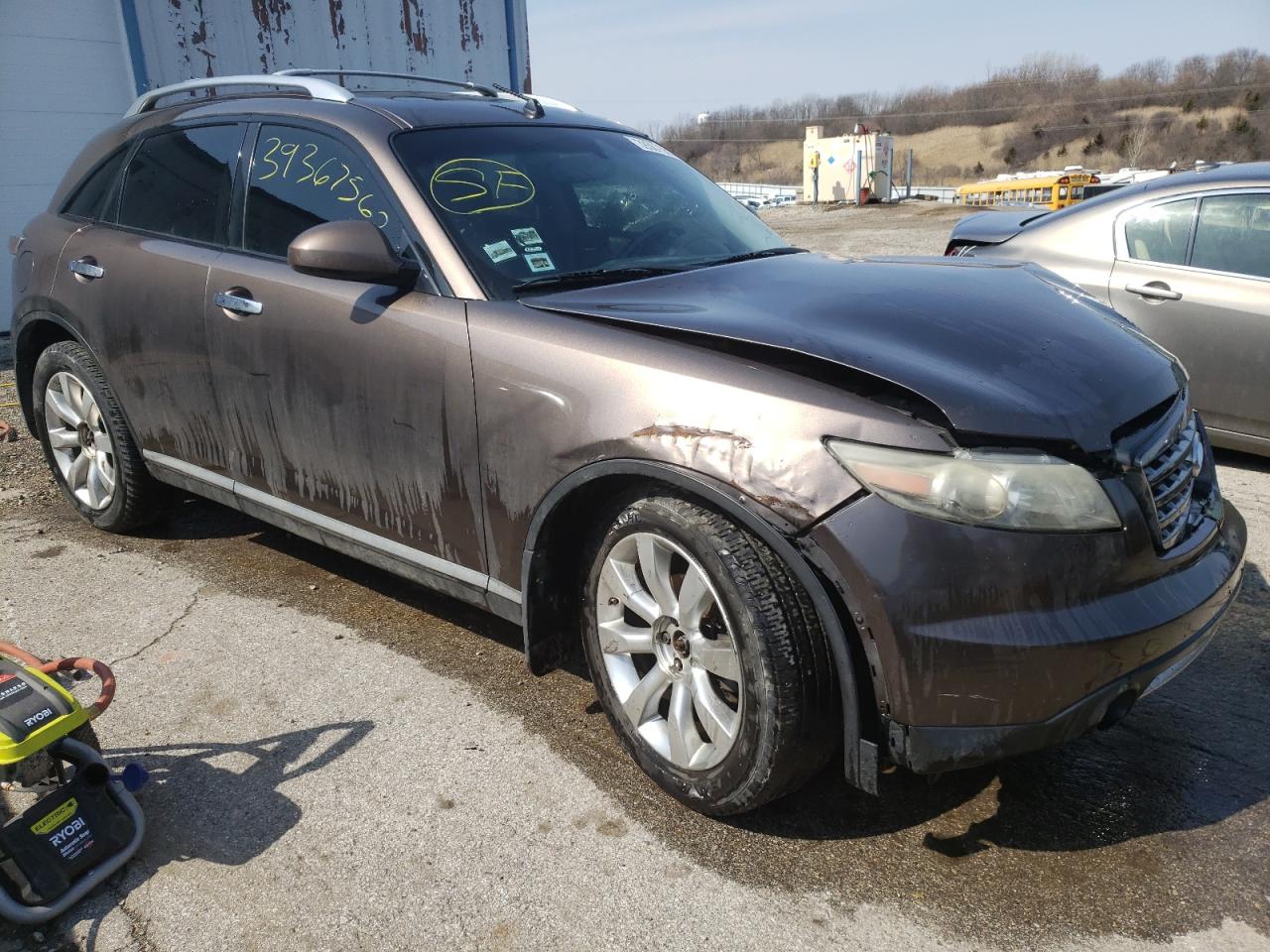 INFINITI FX35 2008 with VIN JNRAS08W78X201808 - Photo from auction