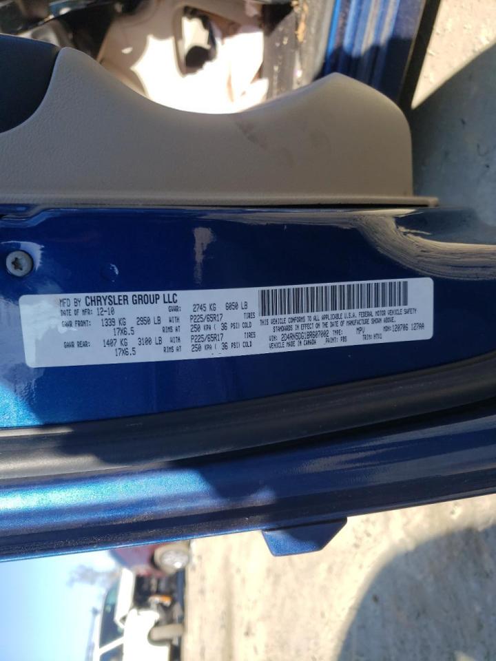 Photo 10 from auction – 2011 DODGE GRAND CARA with VIN 2D4RN5DG1BR607002