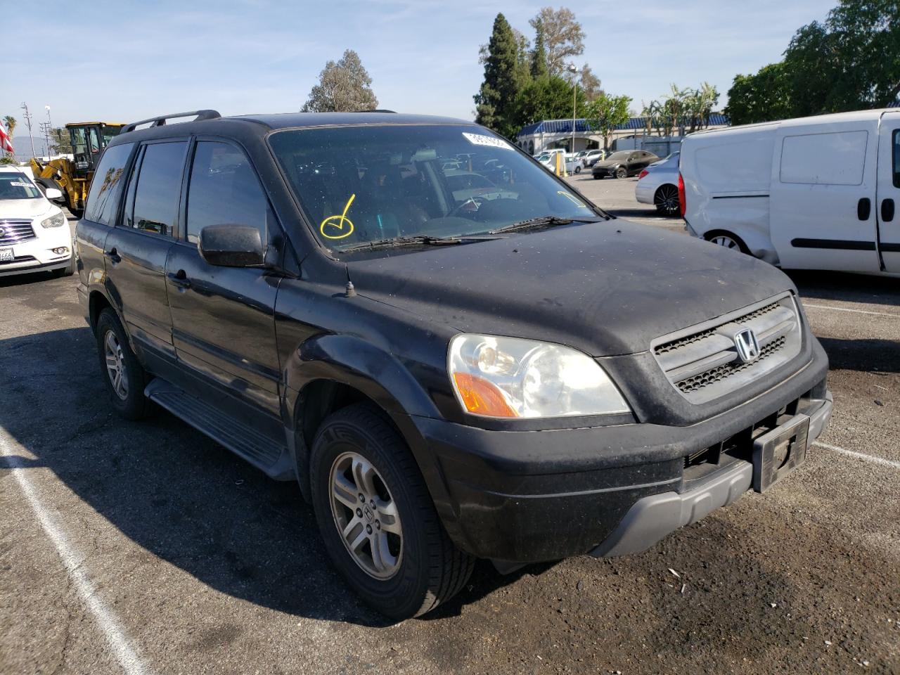 HONDA PILOT EXL 2003 with VIN 2HKYF18603H575934 - Photo from auction