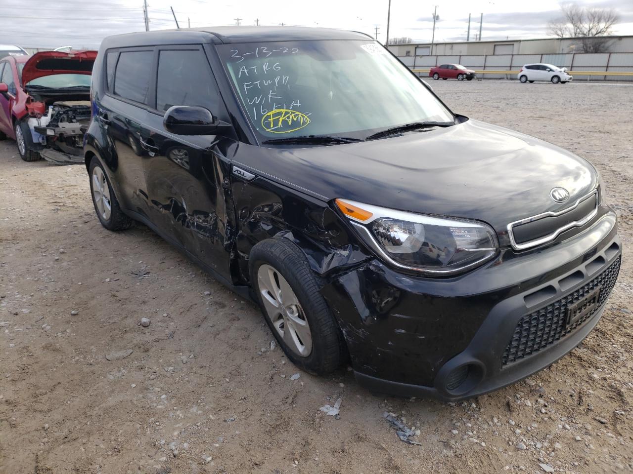 KIA SOUL 2016 with VIN KNDJN2A25G7284907 - Photo from auction