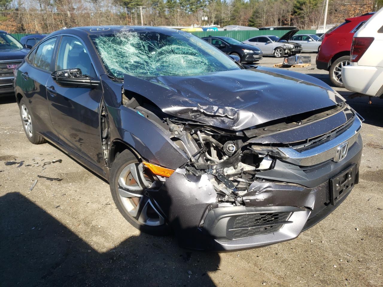 HONDA CIVIC LX 2016 with VIN 2HGFC2F55GH500789 - Photo from auction