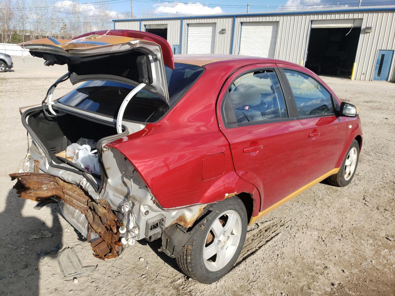 Photo 4 from auction – 2007 CHEVROLET AVEO LT with VIN KL1TG56677B134897