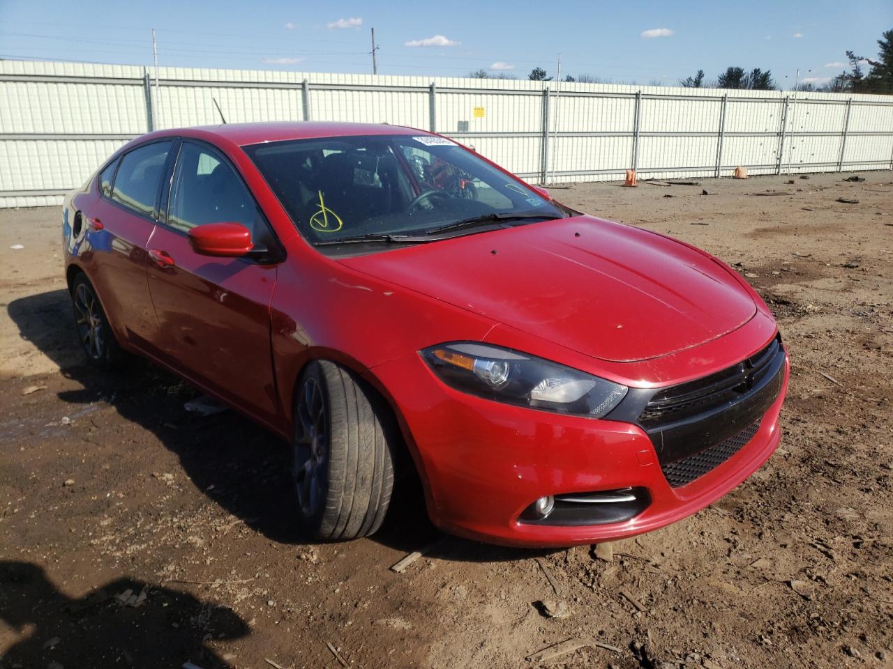 DODGE DART SXT 2013 with VIN 1C3CDFBA6DD328908 - Photo from auction
