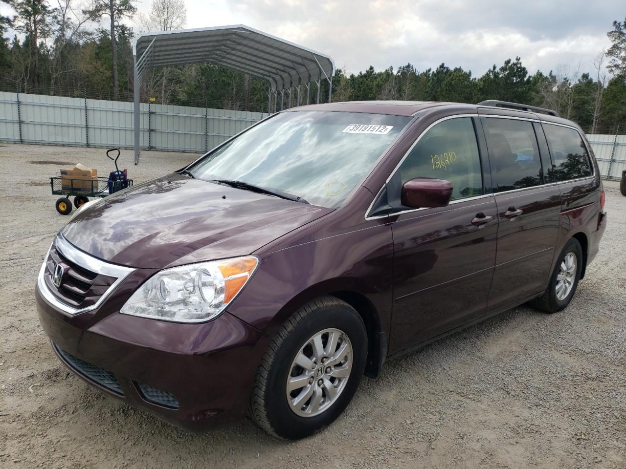 Photo 2 from auction – 2009 HONDA ODYSSEY EX with VIN 5FNRL38709B402942