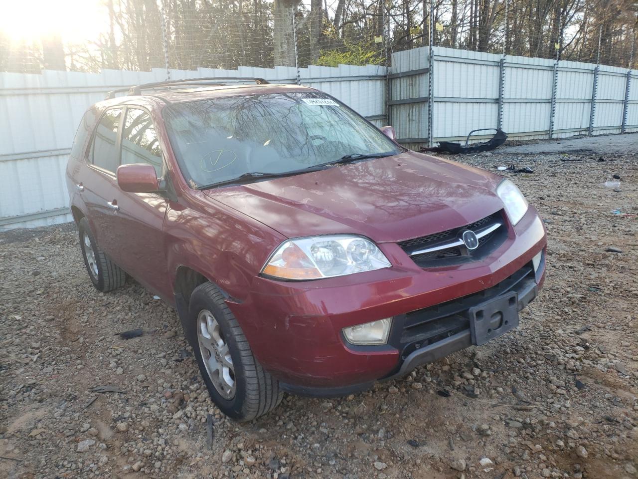 ACURA MDX 2002 with VIN 2HNYD18822H523360 - Photo from auction