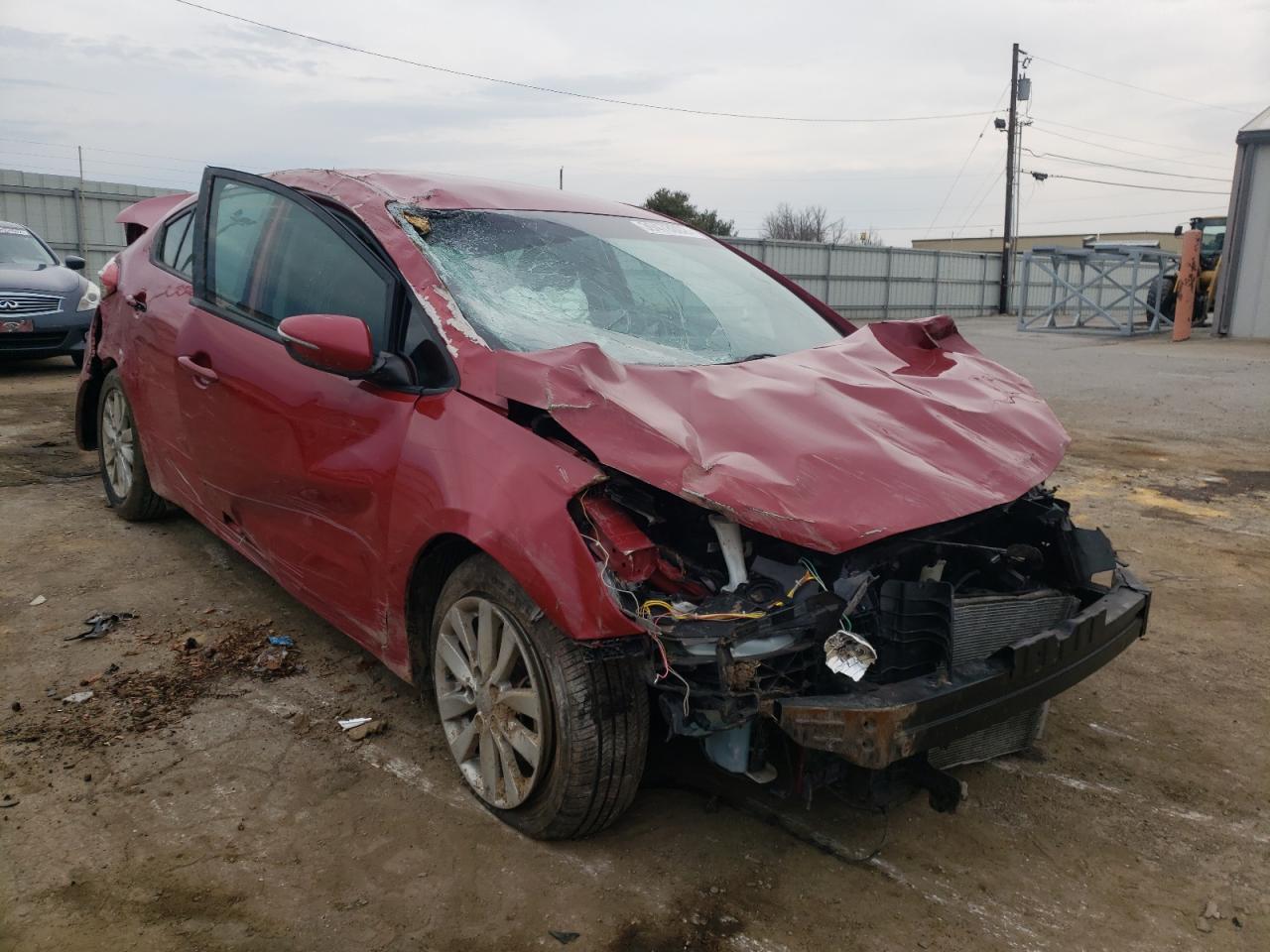 KIA FORTE LX 2015 with VIN KNAFX4A60F5397427 - Photo from auction