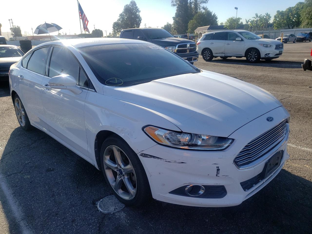 FORD FUSION SE 2013 with VIN 3FA6P0H98DR148594 - Photo from auction