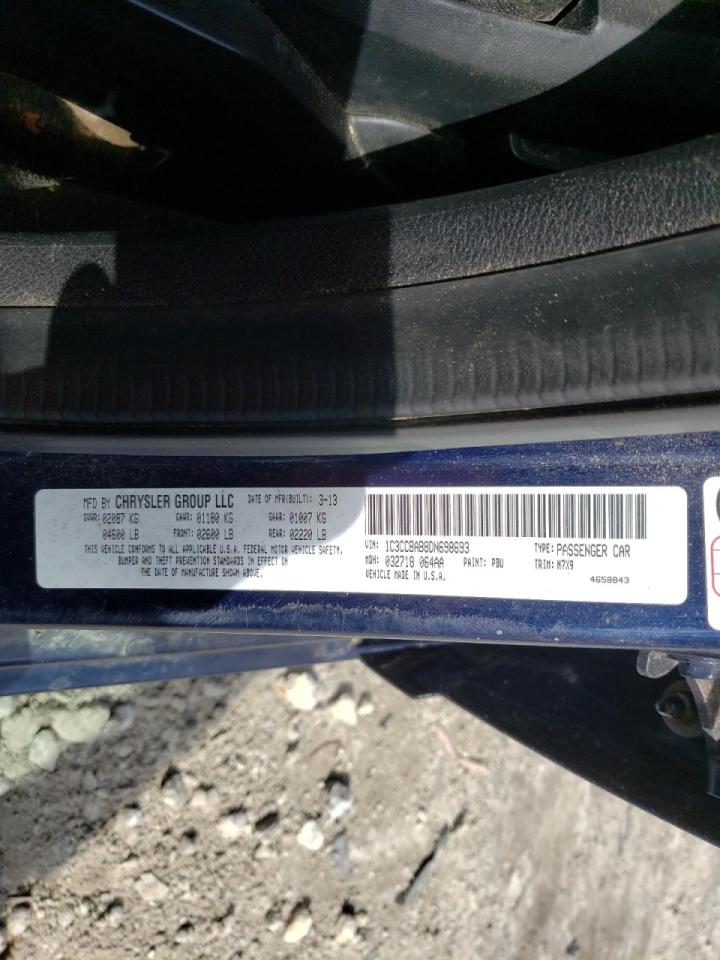 Photo 10 from auction – 2013 CHRYSLER 200 LX with VIN 1C3CCBAB8DN698693