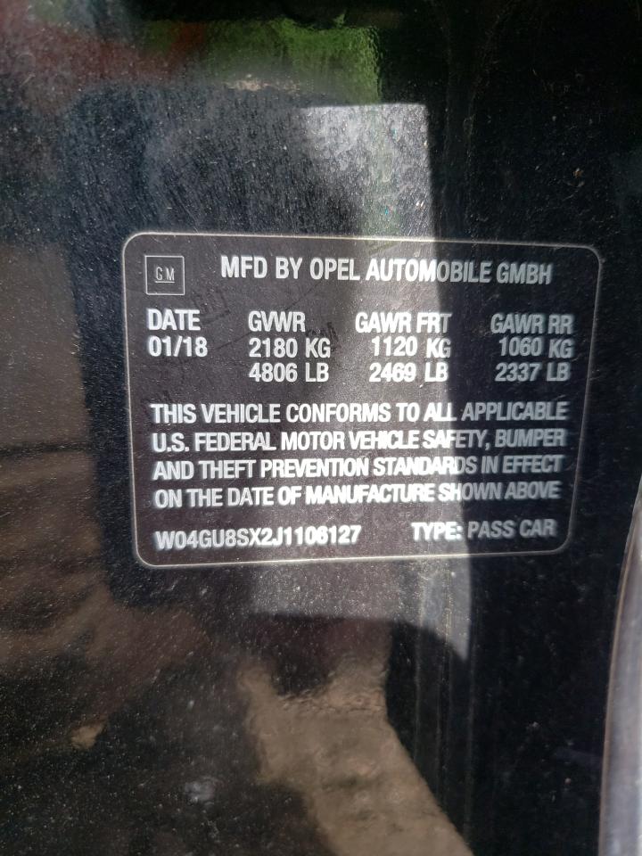 Photo 10 from auction – 2018 BUICK REGAL TOUR with VIN W04GU8SX2J1106127