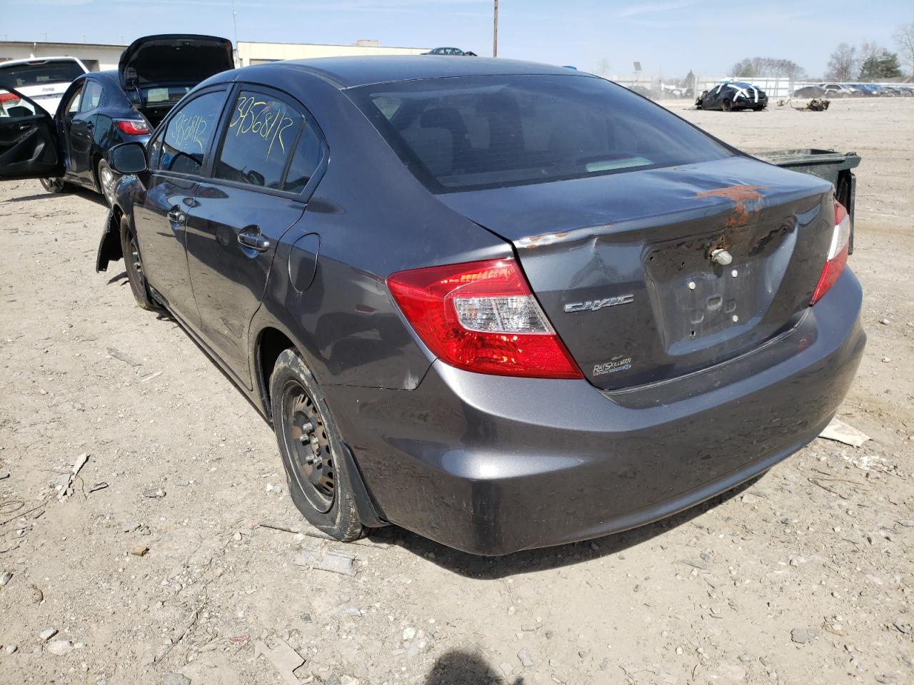 Photo 3 from auction – 2012 HONDA CIVIC LX with VIN 19XFB2F51CE093450