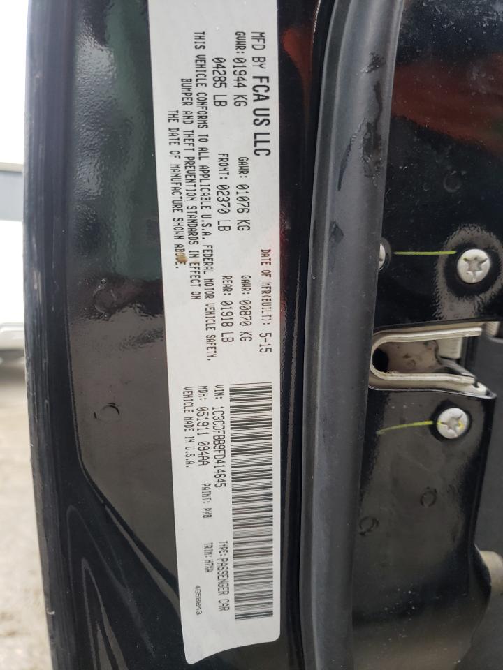 Photo 10 from auction – 2015 DODGE DART SXT with VIN 1C3CDFBB9FD414645