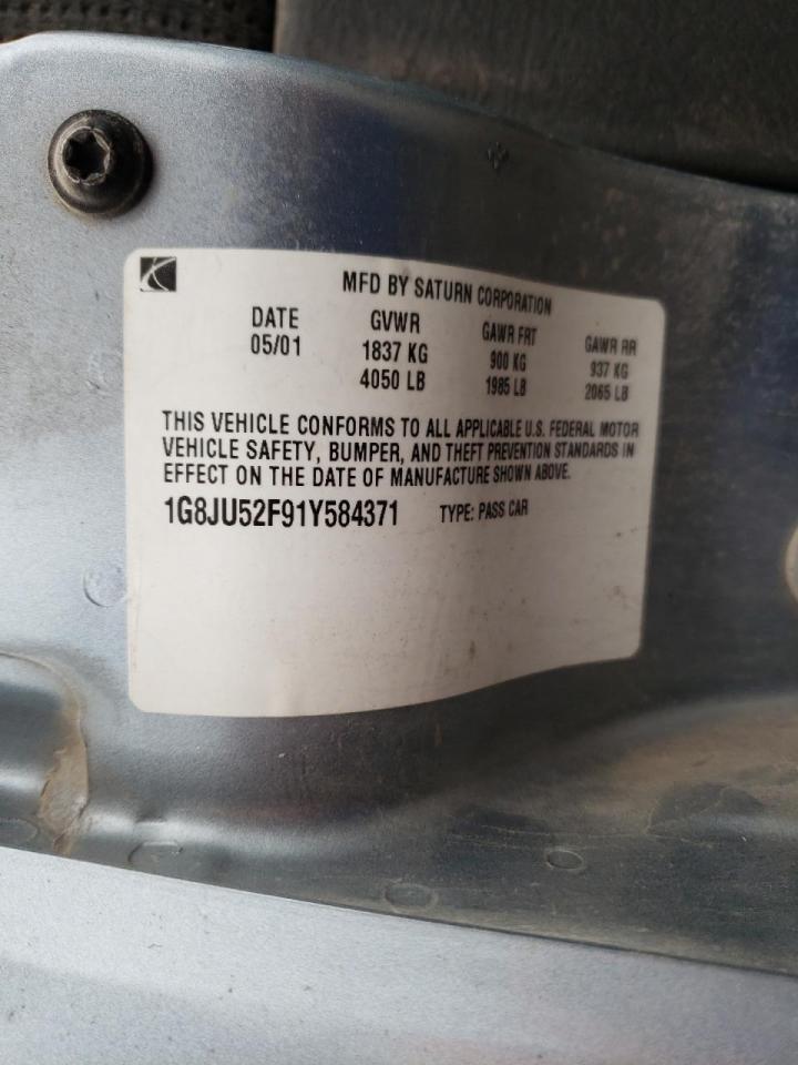 Photo 10 from auction – 2001 SATURN L200 with VIN 1G8JU52F91Y584371