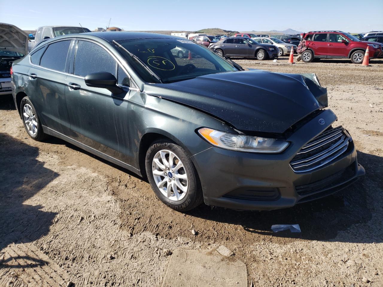 FORD FUSION S 2015 with VIN 3FA6P0G74FR153617 - Photo from auction
