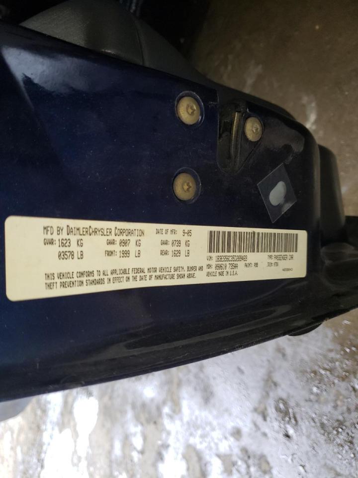 Photo 10 from auction – 2005 DODGE NEON SXT with VIN 1B3ES56C35D289469