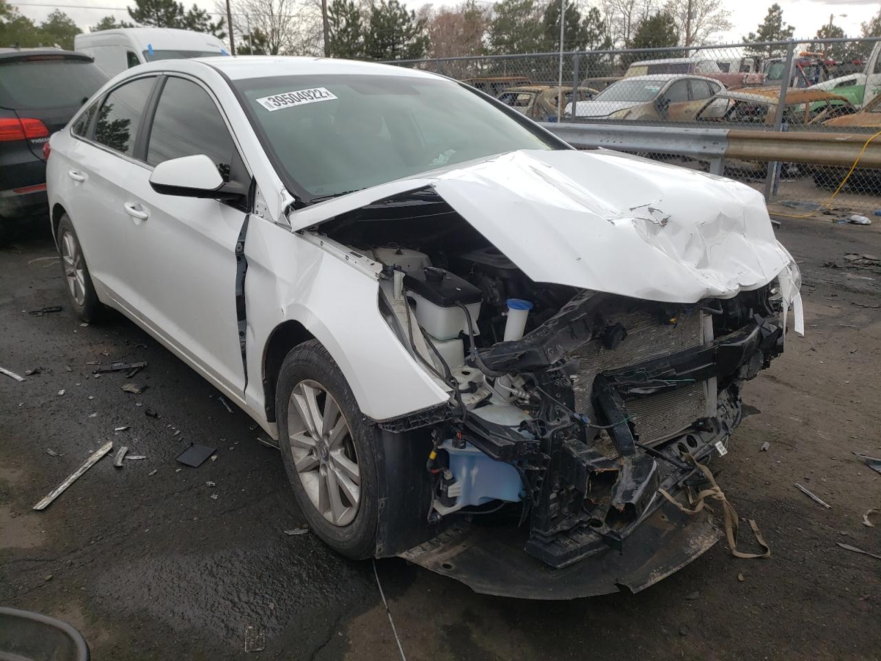 HYUNDAI SONATA SE 2017 with VIN 5NPE24AF3HH593491 - Photo from auction