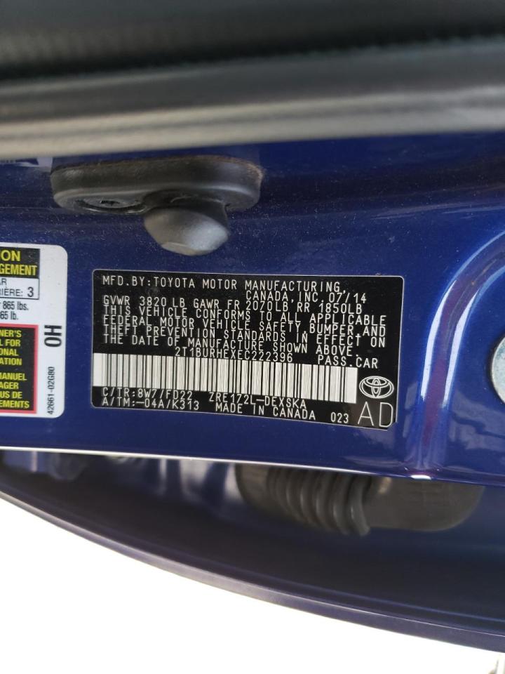 Photo 10 from auction – 2014 TOYOTA COROLLA L with VIN 2T1BURHEXEC222396
