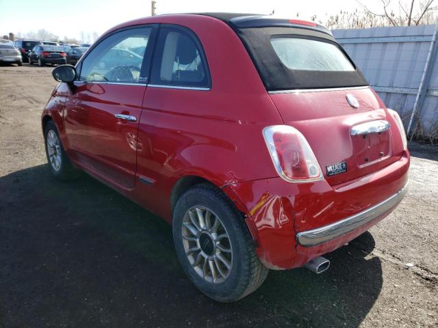 Photo 3 from auction – 2012 FIAT 500 LOUNGE with VIN 3C3CFFER3CT288601