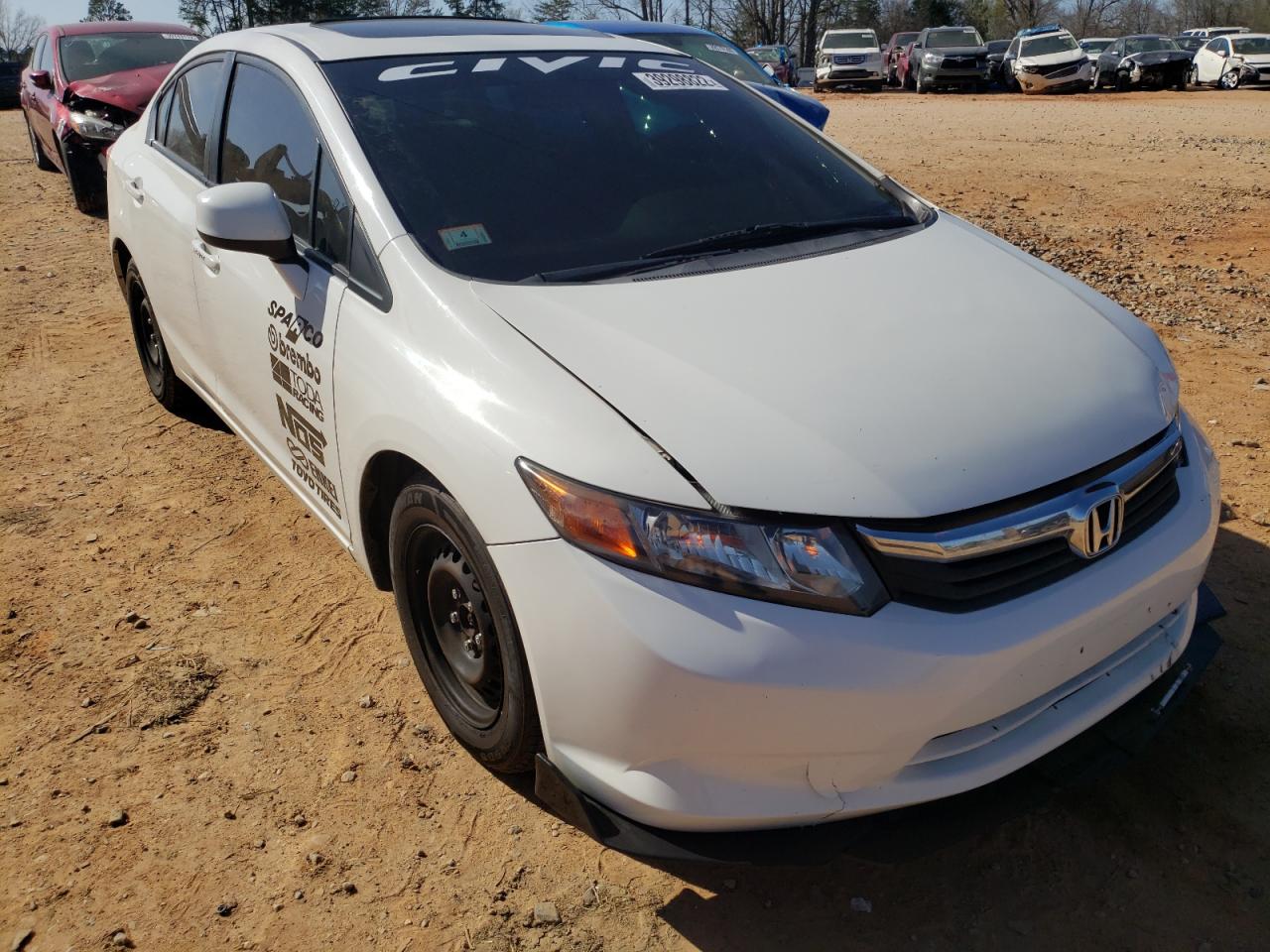 HONDA CIVIC EXL 2012 with VIN 2HGFB2F94CH580716 - Photo from auction