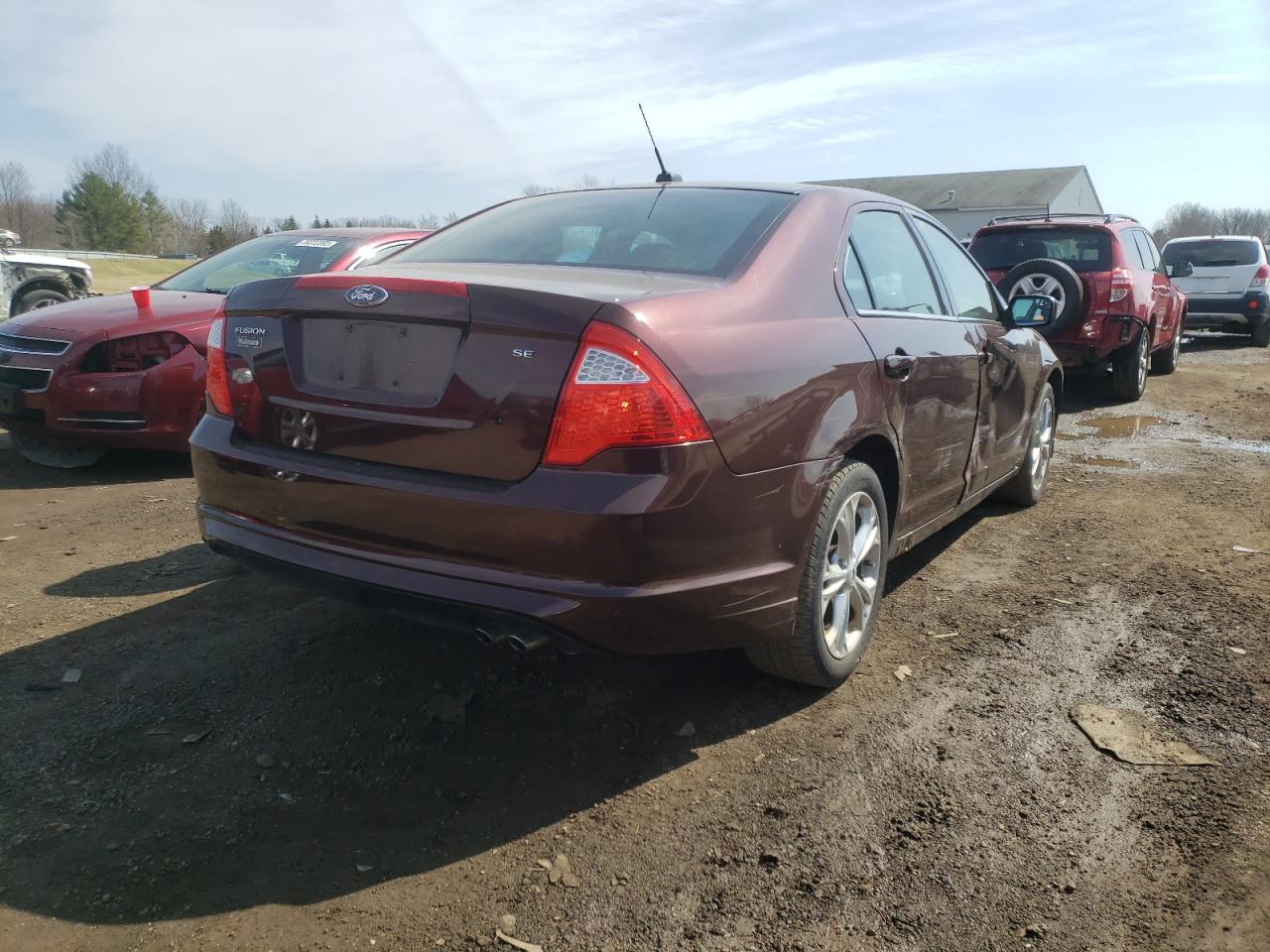 Photo 4 from auction – 2012 FORD FUSION with VIN 3FAHP0HA8CR216975