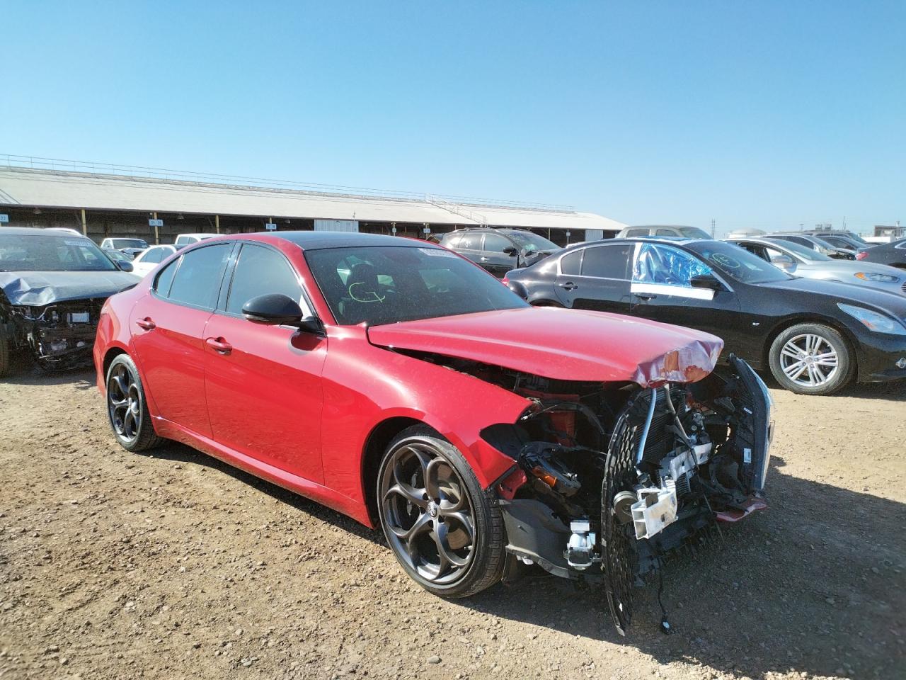 ALFA ROMEO GIULIA TI 2018 with VIN ZARFAECN8J7595755 - Photo from auction