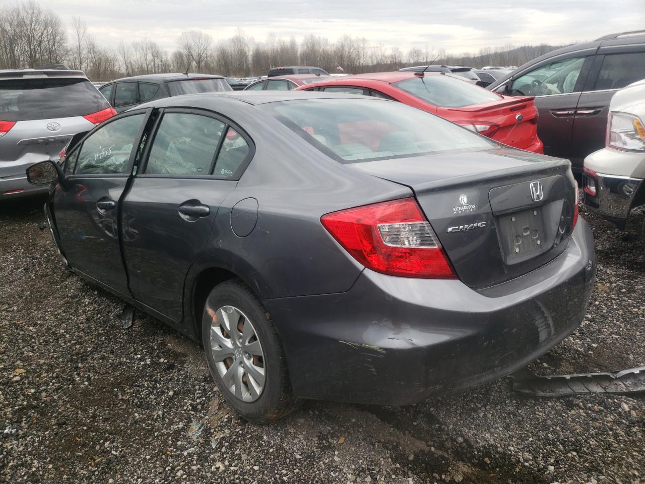 Photo 3 from auction – 2012 HONDA CIVIC LX with VIN 19XFB2F58CE080775