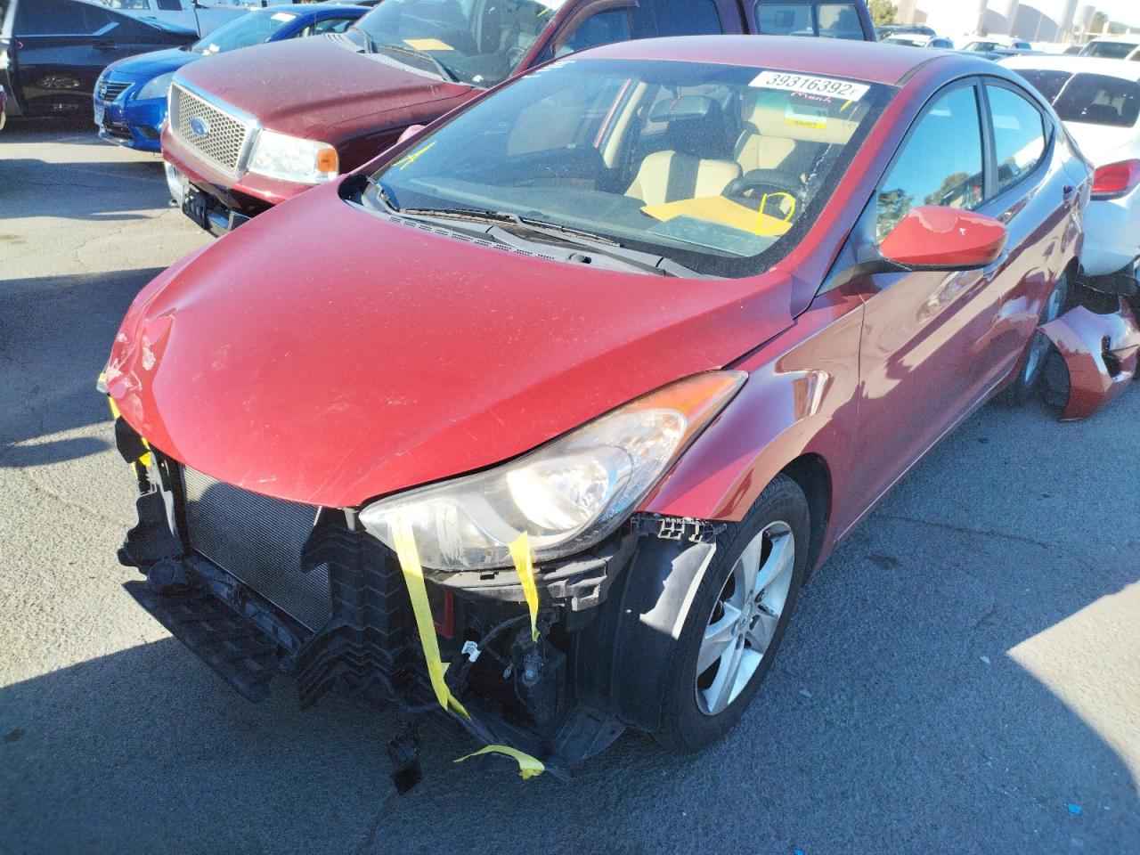 Photo 2 from auction – 2013 HYUNDAI ELANTRAGLS with VIN KMHDH4AE1DU713043