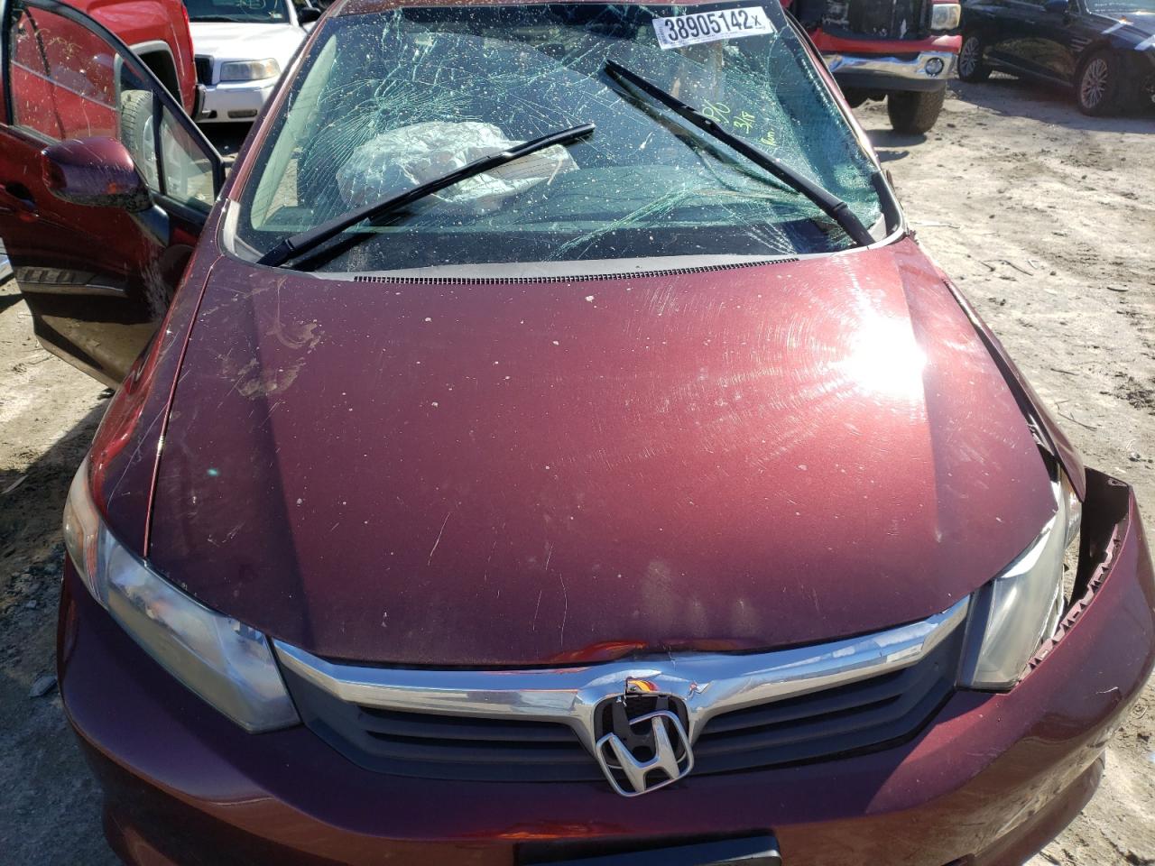 Photo 7 from auction – 2012 HONDA CIVIC LX with VIN 19XFB2E51CE057758