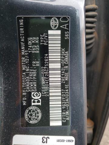 Photo 10 from auction – 2011 TOYOTA COROLLA BA with VIN 2T1BU4EE2BC752624