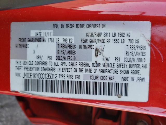 Photo 10 from auction – 2012 MAZDA MAZDA2 with VIN JM1DE1KY0C0135012