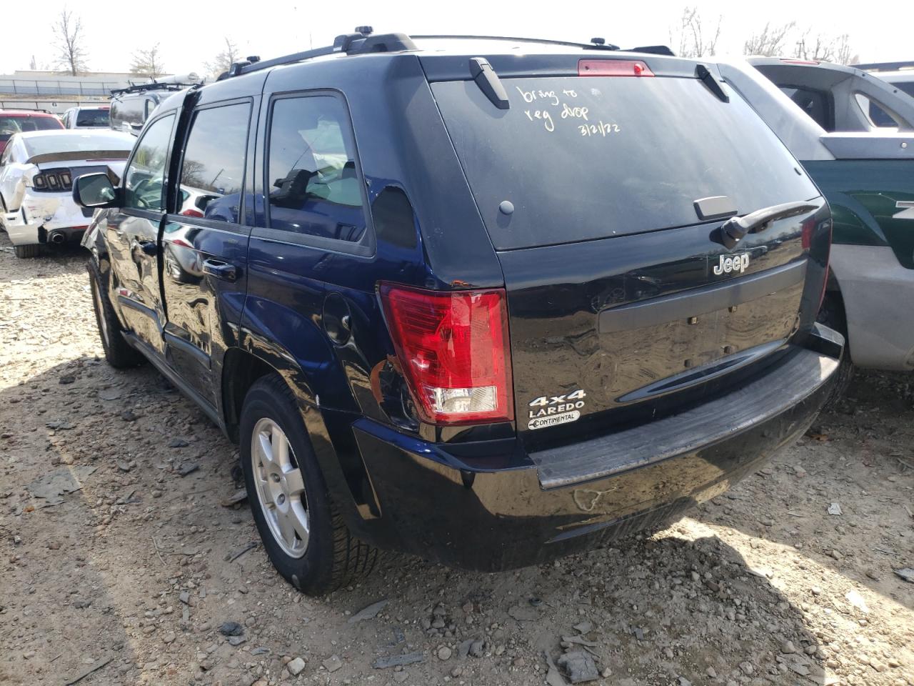 Photo 3 from auction – 2008 JEEP GRAND CHER with VIN 1J8GR48K88C124120