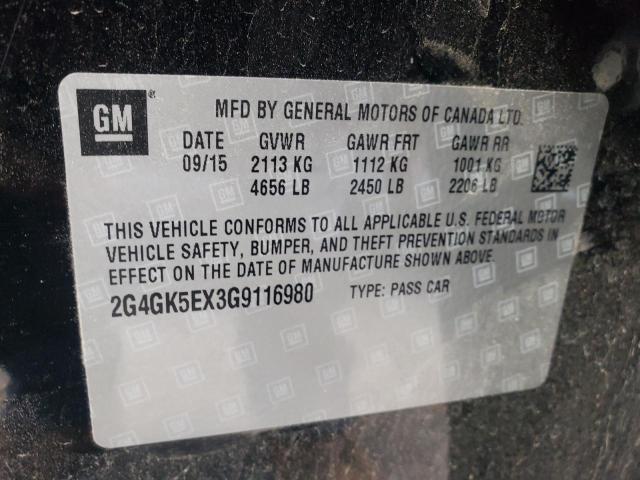 BUICK REGAL 2016 with VIN 2G4GK5EX3G9116980 - Photo from auction