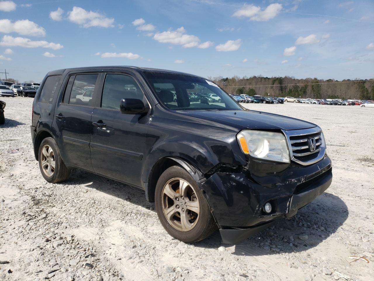 HONDA PILOT EX 2014 with VIN 5FNYF4H46EB006071 - Photo from auction