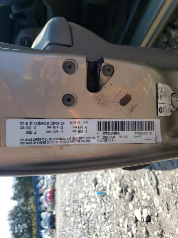 Photo 10 from auction – 2002 DODGE NEON with VIN 1B3ES26C82D559791